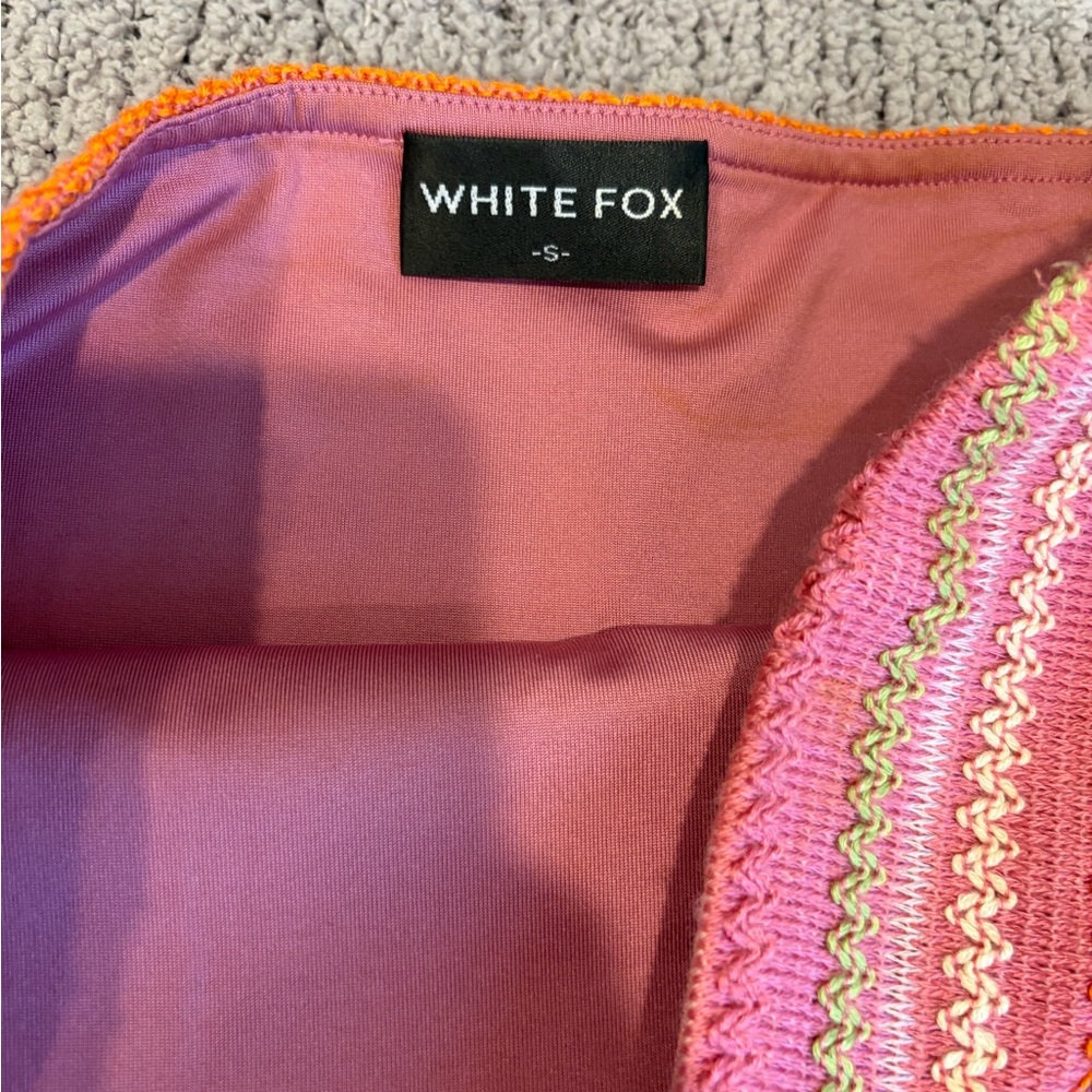 White Fox Boutique Pink and Purple Striped Mini Dress - Picture 4 of 7